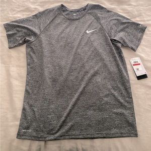 NWT Grey Nike Swim Dri-Fit T-Shirt
